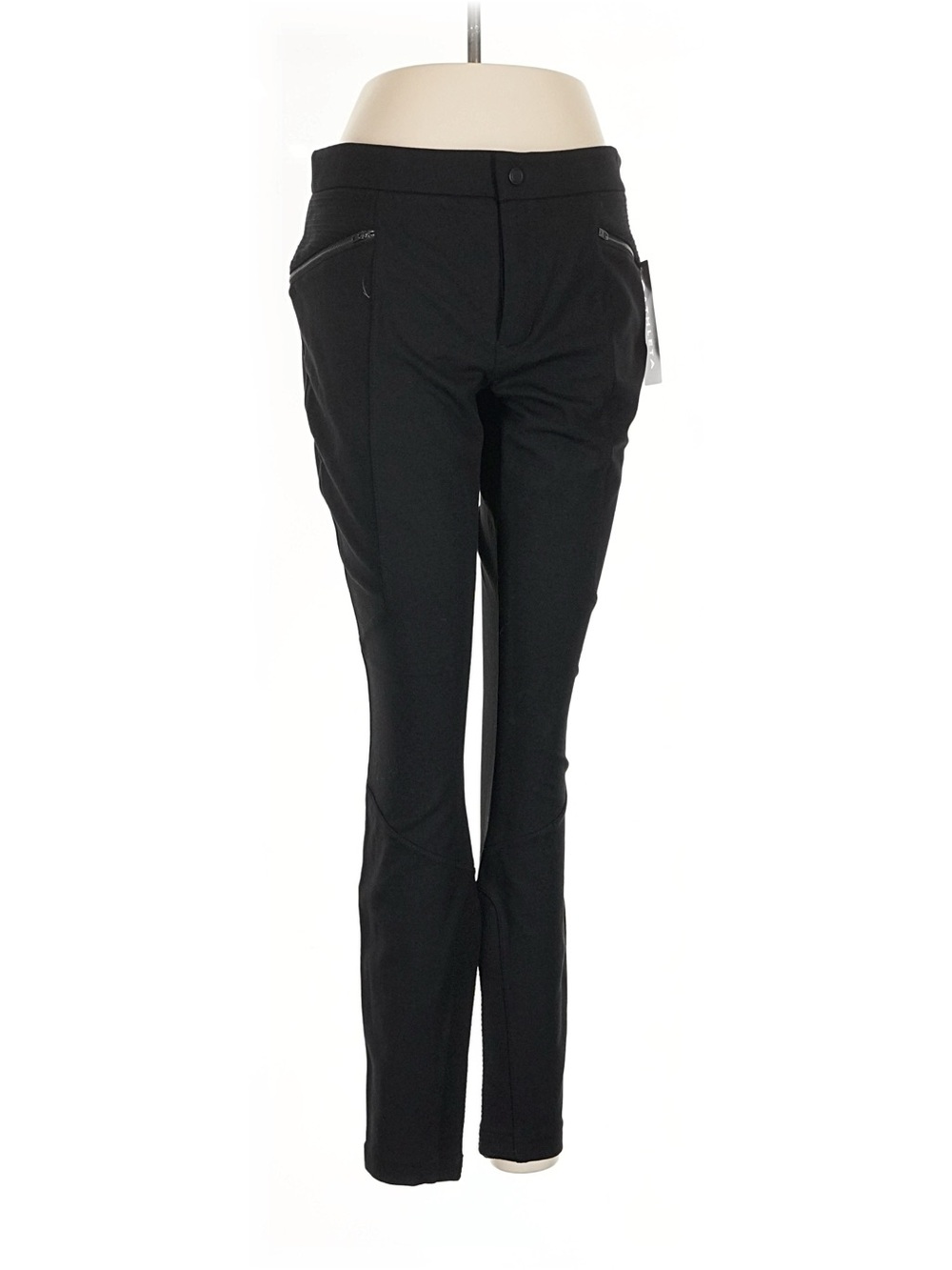 NWT Athleta 10 Ponte Moto 2.0 Black Stretch Pants